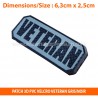 Patch PVC Veteran Velcro Gris/noir