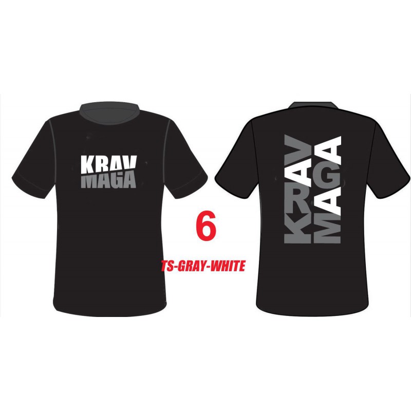 T-shirt sportswear Krav Maga Gray-White