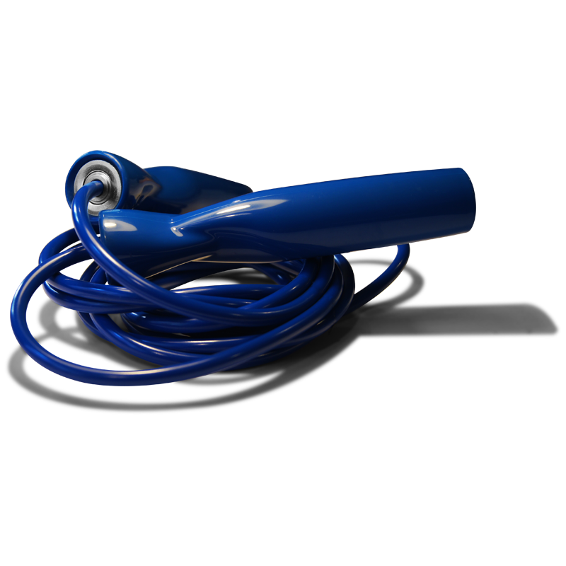 Corde à Sauter ajustable en vinyle bleu 2,85m