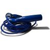 Corde à Sauter ajustable en vinyle bleu 2,85m