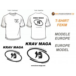 Technical Krav Maga Tee-shirt - official FEKM -Black logo (Man)