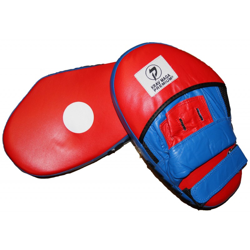 Cuved focus pad in leather Krav Maga Premium KMP2500  (sold by pair)