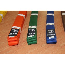 Ceinture logo FEKM 100% coton-Bleue