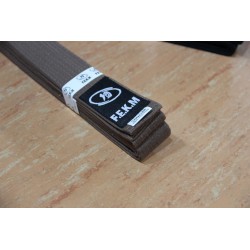 Ceinture logo FEKM 100% coton-Marron