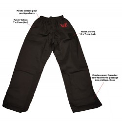 Krav Maga Kimono black pants 301 - FEKM Logo - unisexe