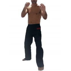 Krav Maga Kimono black pants 301 - FEKM Logo - unisexe