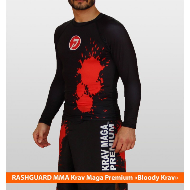 Rashguard MMA \"Bloody Krav\" manches longues by Krav Maga Premium
