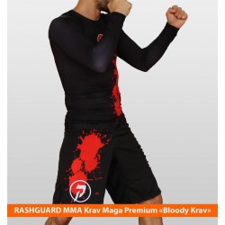 Rashguard MMA \"Bloody Krav\" manches longues by Krav Maga Premium